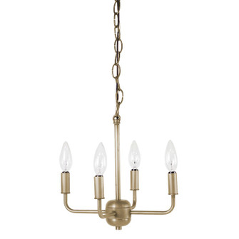 Lexington Four Light Chandelier in Antique Brass (196|17432ABLT4)