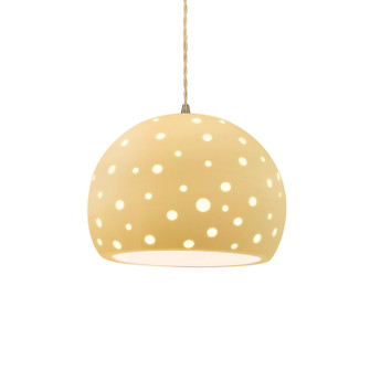 Radiance Collection One Light Pendant in Antique Brass (102|CER6585MYLWABRSBEIGTWST)