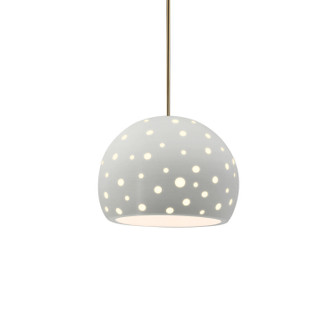 Radiance Collection One Light Pendant in Antique Brass (102|CER6580MATABRSRIGID)