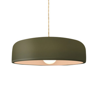 Radiance Collection One Light Pendant in Matte Black (102|CER6573MGRNMBLKBEIGTWST)