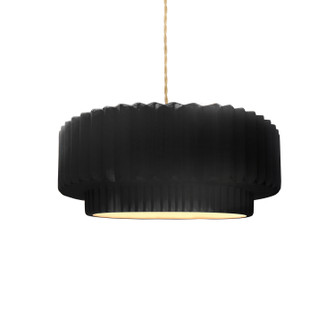 Radiance Collection One Light Pendant in Brushed Brass (102|CER6550BLKBRSSBEIGTWST)