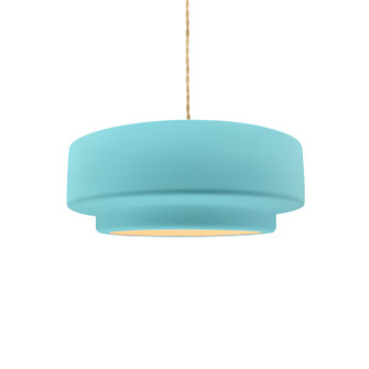Radiance Collection One Light Pendant in Brushed Brass (102|CER6540RFPLBRSSBEIGTWST)