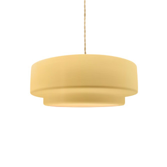 Radiance Collection One Light Pendant in Matte Black (102|CER6540MYLWMBLKBEIGTWST)