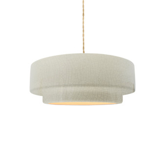 Radiance Collection One Light Pendant in Brushed Brass (102|CER6540CRKBRSSBEIGTWST)