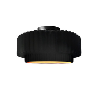 Radiance Collection One Light Semi-Flush Mount in Matte Black (102|CER6370CBGDMBLK)