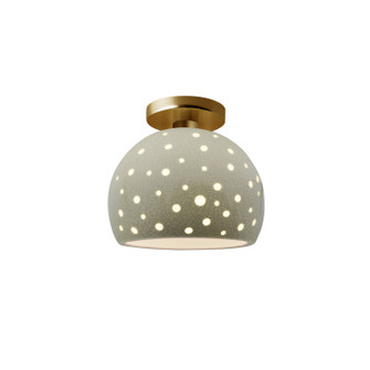 Radiance Collection One Light Semi-Flush Mount in Brushed Brass (102|CER6357CKCBRSS)