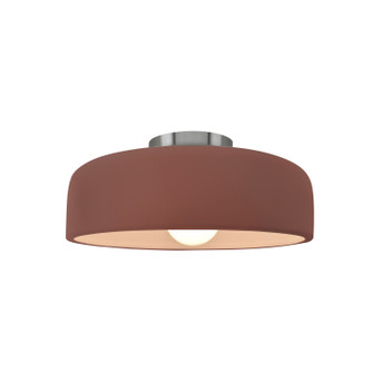 Radiance Collection One Light Semi-Flush Mount in Brushed Nickel (102|CER6340CLAYNCKL)