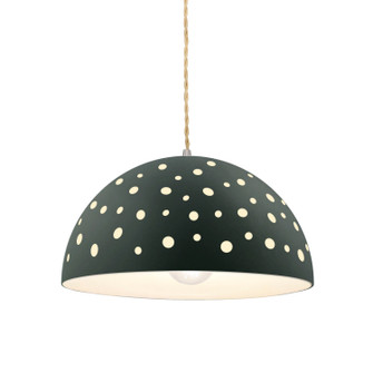 Radiance Collection One Light Pendant in Brushed Nickel (102|CER6257PWGNNCKLBEIGTWST)