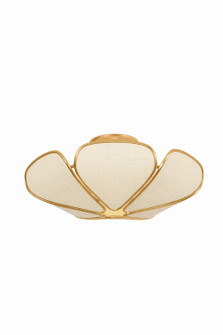 Bayville Three Light Semi Flush Mount in Vintage Gold Leaf (70|3919VGL)