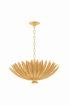 Whitfield Four Light Chandelier in Vintage Gold Leaf (70|1823VGL)