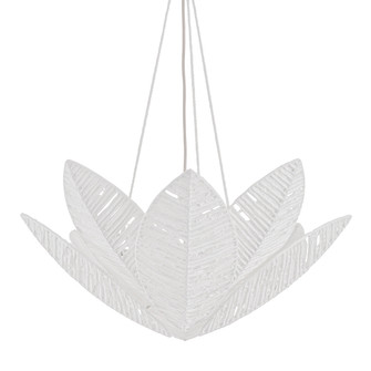 Azores Three Light Chandelier in Warm Silver Leaf (68|56128WSL)