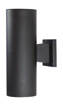 Cylinder Two Light Wall Mount in Black (301|S36WBKG)