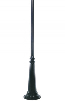 Residential Posts 10` Surface Post w/Decorative Base in Black (301|C10P2BK)