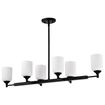 Solara Six Light Island Pendant in Matte Black (72|608649)