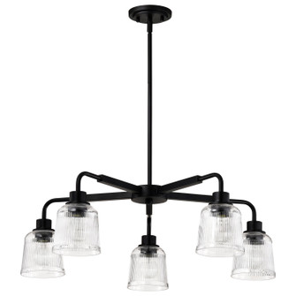 Grayson Five Light Chandelier in Matte Black (72|608611)