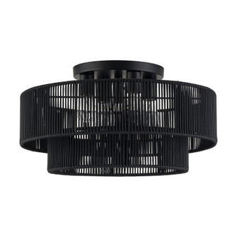 Acordia Four Light Semi-Flush Mount in Black (107|6026804) Acordia Four Light Semi-Flush Mount in Black (107|6026804)