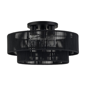 Acordia Three Light Semi-Flush Mount in Black (107|6026704)