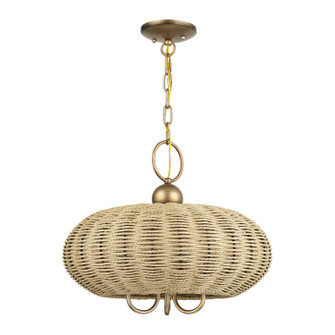 Summervine Three Light Chandelier in Antique Gold Leaf (107|6020448)