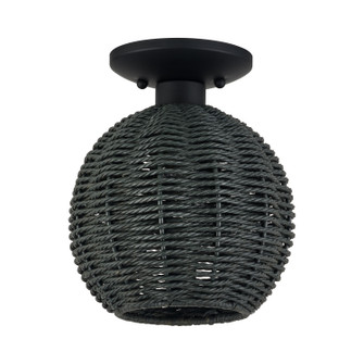 Deluna One Light Semi-Flush Mount in Black (107|6015604)
