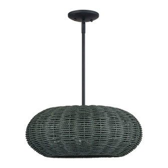 Deluna Three Light Chandelier in Black (107|6015404)