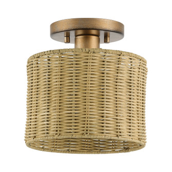 Weavington One Light Semi-Flush Mount in Antique Gold Leaf (107|6004548)