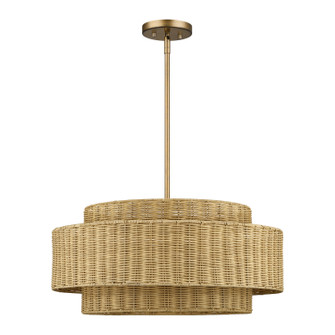 Weavington Five Light Chandelier in Antique Gold Leaf (107|6003948)
