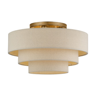 Bellingham Four Light Semi-Flush Mount in Antique Gold Leaf (107|5887648)