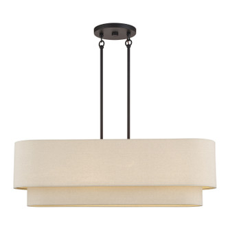 Bellingham Four Light Linear Chandelier in Bronze (107|5887307)