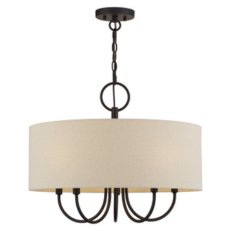 Bellingham Five Light Chandelier in Bronze (107|5886507)