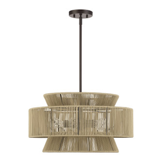 Florell Five Light Chandelier in English Bronze (107|5316592)