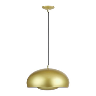 Domma Three Light Pendant in Soft Gold w/Polished Brass (107|5151633) Domma Three Light Pendant in Soft Gold w/Polished Brass (107|5151633)