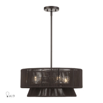 Florell Four Light Chandelier in English Bronze (107|4914492)