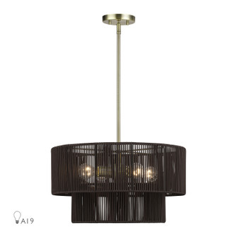 Acordia Four Light Chandelier in Antique Brass (107|4912501)
