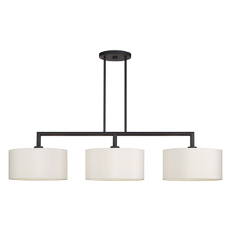 Meridian Three Light Linear Chandelier in Bronze (107|4549307)