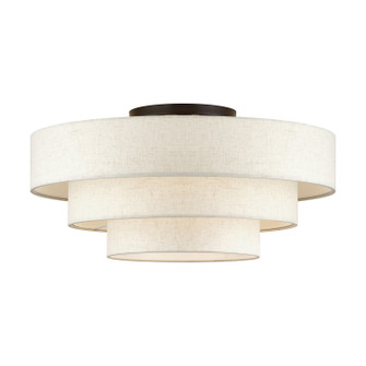 Manorwood Five Light Semi-Flush Mount in English Bronze (107|4194892)
