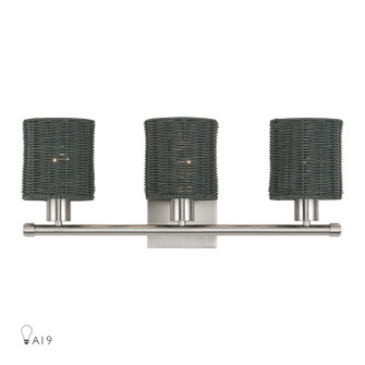 Weavington Three Light Vanity in Brushed Nickel (107|1371891)