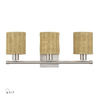 Weavington Three Light Vanity in Brushed Nickel (107|1370391)