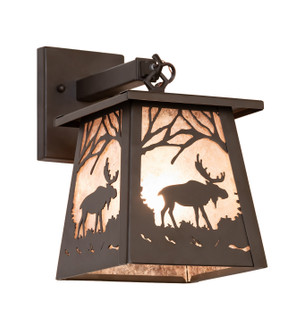 Moose At Dawn One Light Wall Sconce in Oil Rubbed Bronze (57|291436)