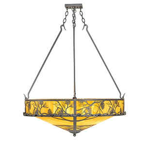 Whispering Pines Eight Light Pendant in Wrought Iron (57|289696)