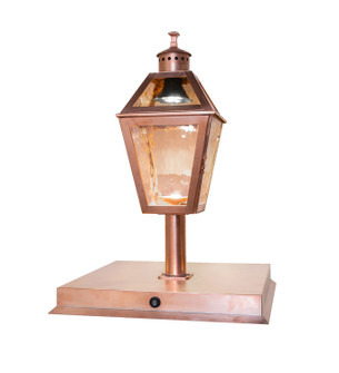 Corrina LED Pier Mount in Raw Copper/Clear Gloss (57|288074)
