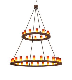 Loxley 36 Light Chandelier in Distressed Chestnut (57|286944)