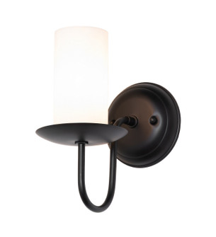 Loxley One Light Wall Sconce in Satin Black Wrought Iron (57|286036)