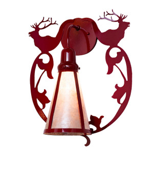 Wild Elks One Light Wall Sconce in Brown Red (57|285250)