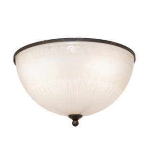 Ovum Aquinum Four Light Flush Mount in Matte Antique Brass (57|283652)