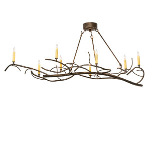 Winter Solstice Eight Light Chandelier in Antique Copper (57|281616)