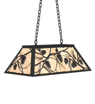 Whispering Pines Six Light Pendant in Textured Black (57|234361)