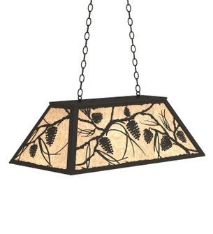 Whispering Pines Six Light Pendant in Textured Black (57|234360)