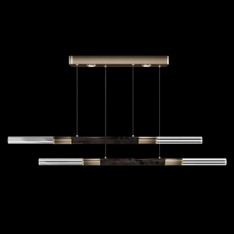 Antonia LED Linear Pendant in Ombre Bronze/Brass/Charcoal (48|100150611)
