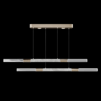 Antonia LED Linear Pendant in Soft Gold Leaf/Nickel/Smoke (48|100150522)