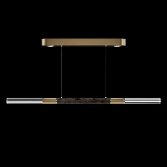 Antonia LED Linear Pendant in Gold Leaf/Brass/Charcoal (48|100149311)